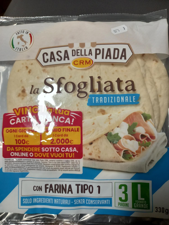 Piadina Casa Della Piada La Sfogliata 330g (N.3)