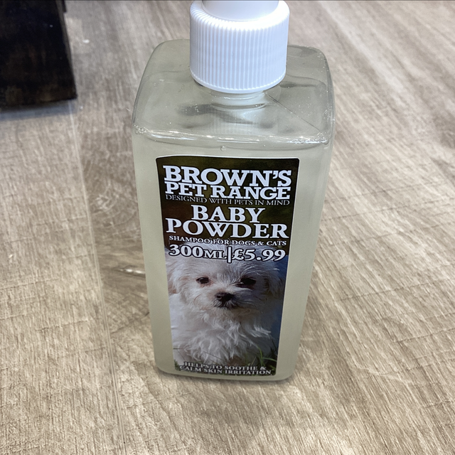 Browns baby powder shampoo 