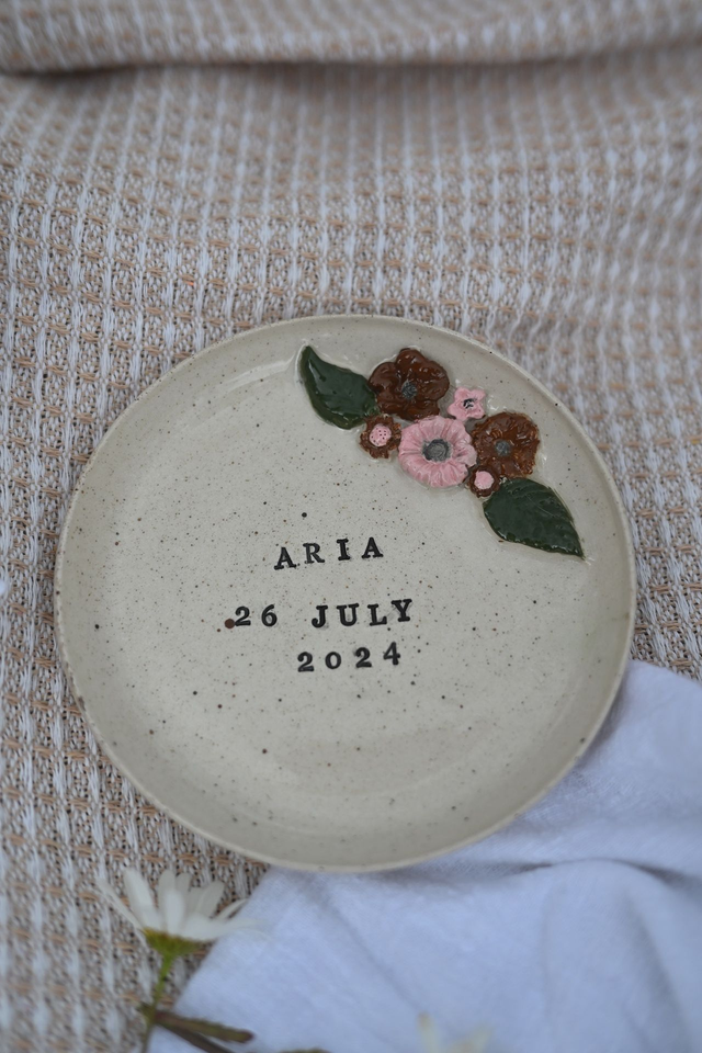 CUSTOM Birth-day Cake Slice Plate