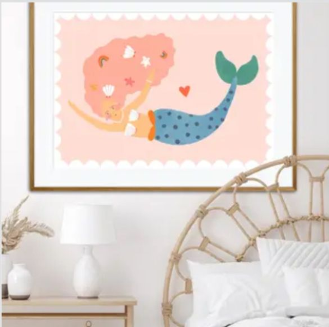 HAPPY MERMAID A5 PRINT