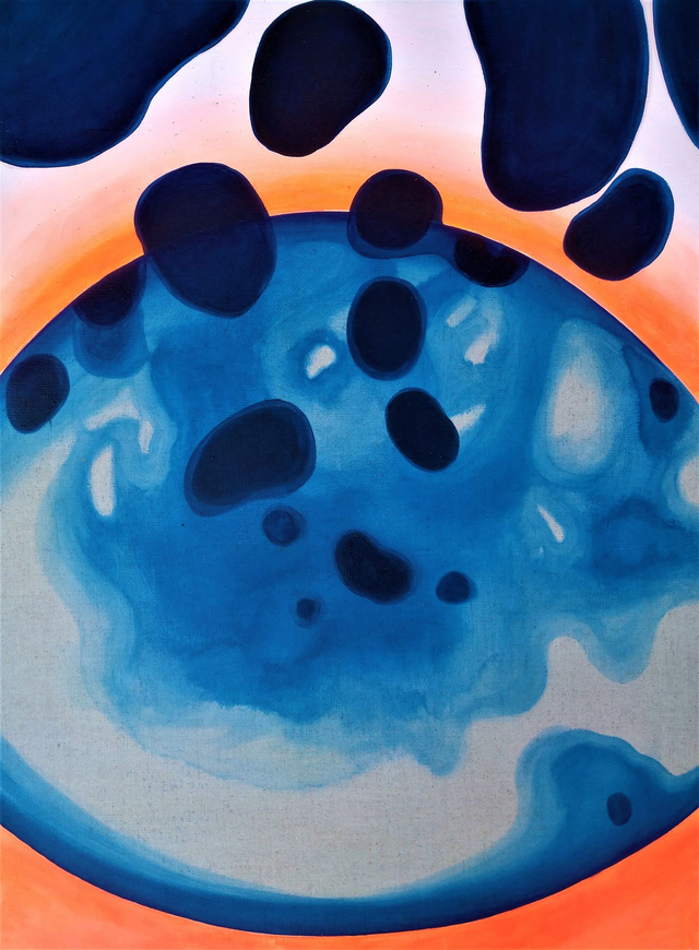 Myśli, 73x54 olej płótno 2019