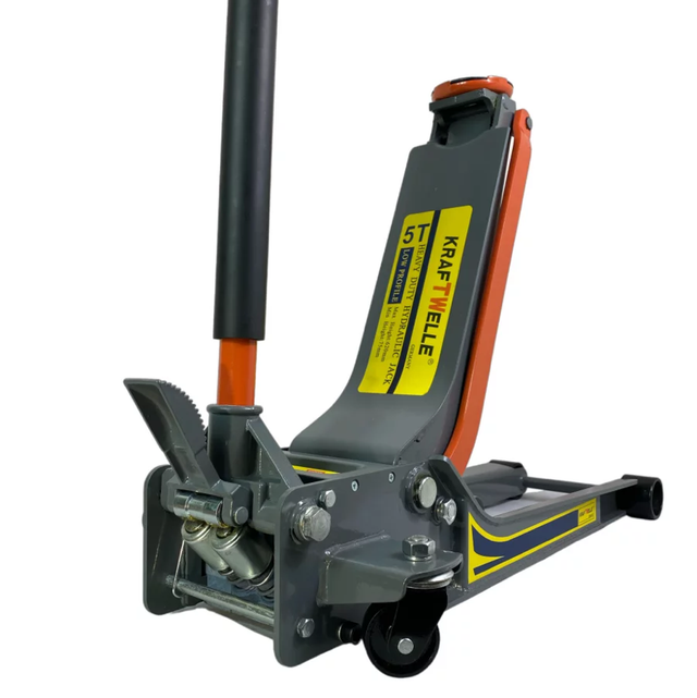 Kraftwelle Rangierwagenheber Autoheber extra flach 5T (75 mm - 620 mm) Wagenheber Tragkraft 5000 kg