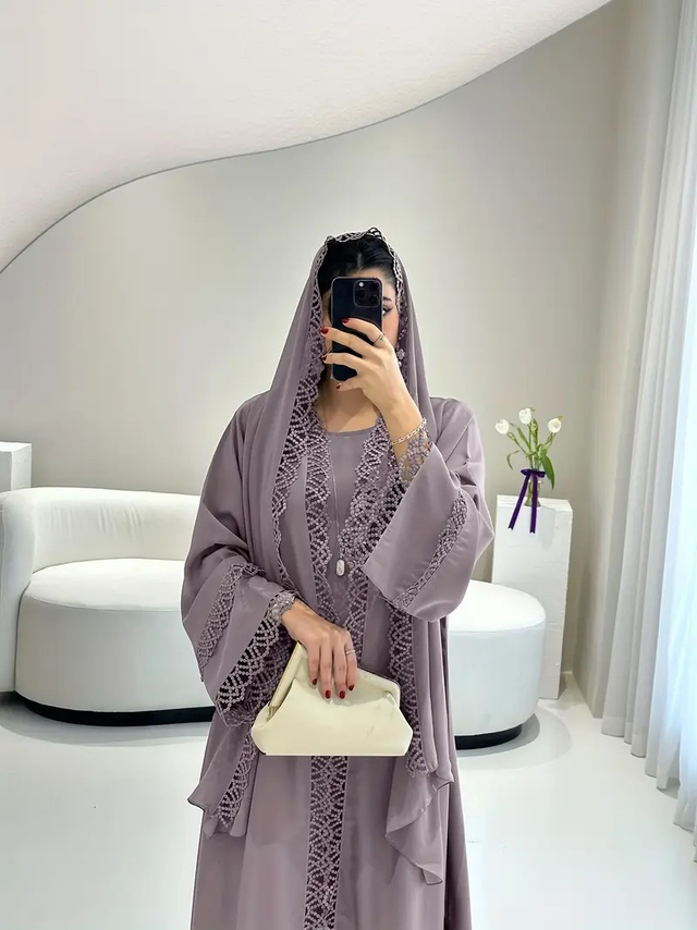 2pcs Set Muslim Kaftan Plus 