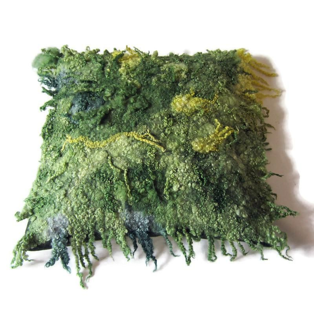 Federa decorativa infeltrito fatto a mano