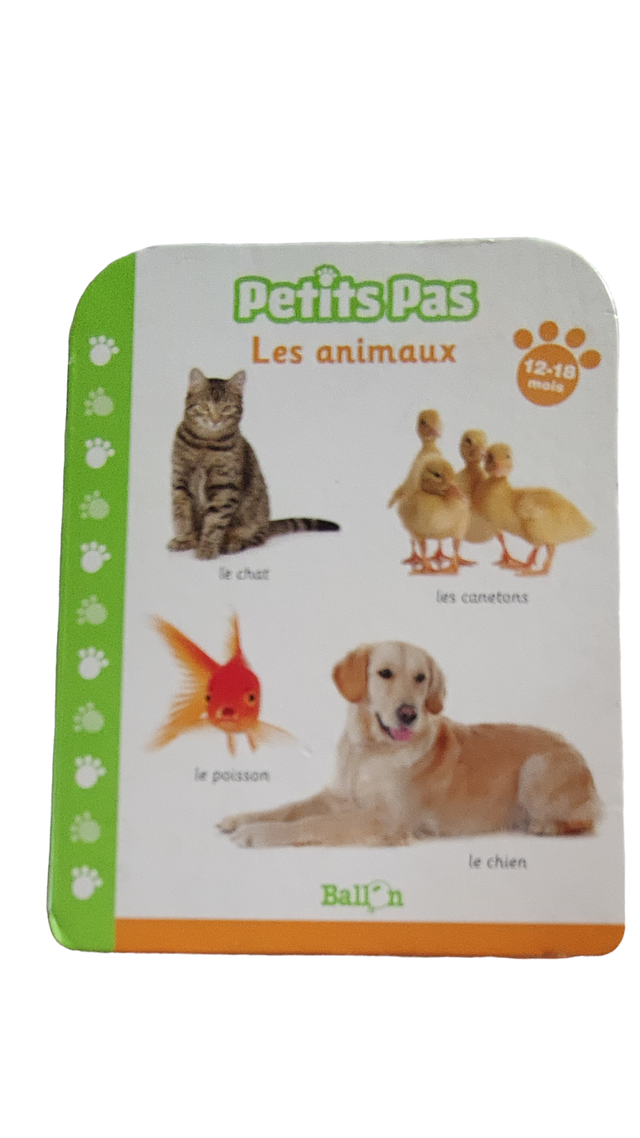 Livre petit pas les animaux 12-18 mois