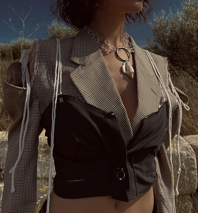 Bustier Upcycled Jean(ne) - XS