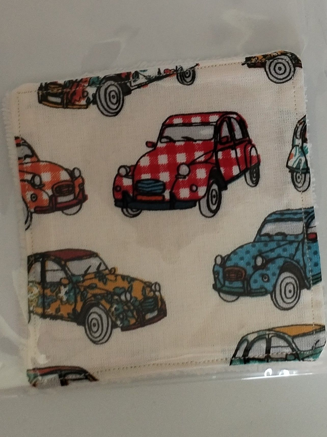 Lingette lavable motif 2CV