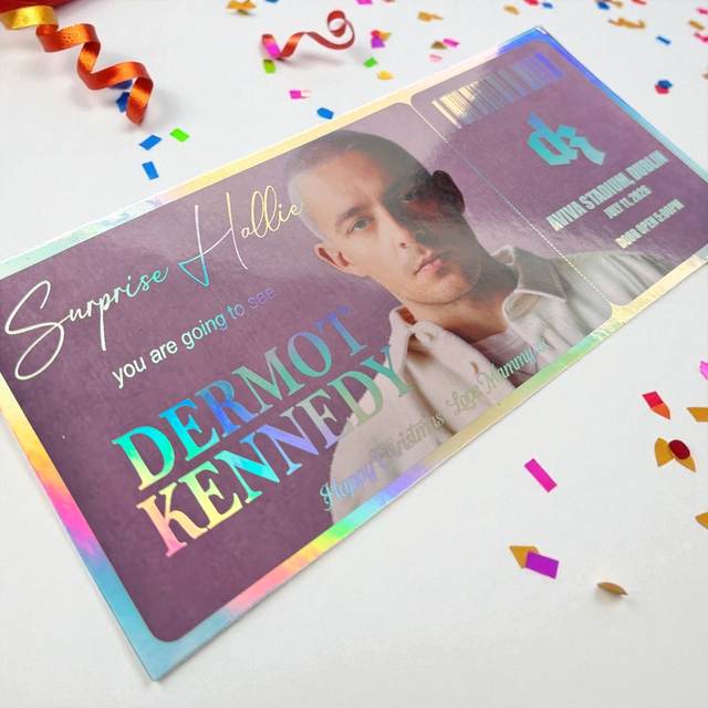 Dermot Kennedy Concert gift ticket / card 
