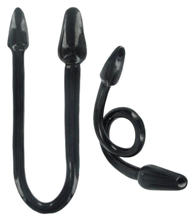 MASTER SERIES Ravens Tail Doppel-Anal-Plug schwarz