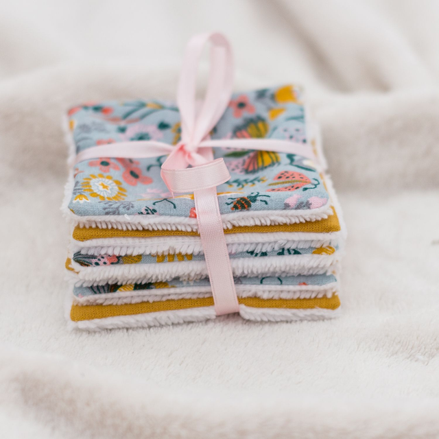 Lot de 6 cotons - Collection Papillons &amp; Libellules