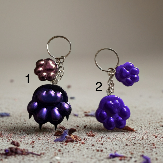 Porte clef pattes de chat