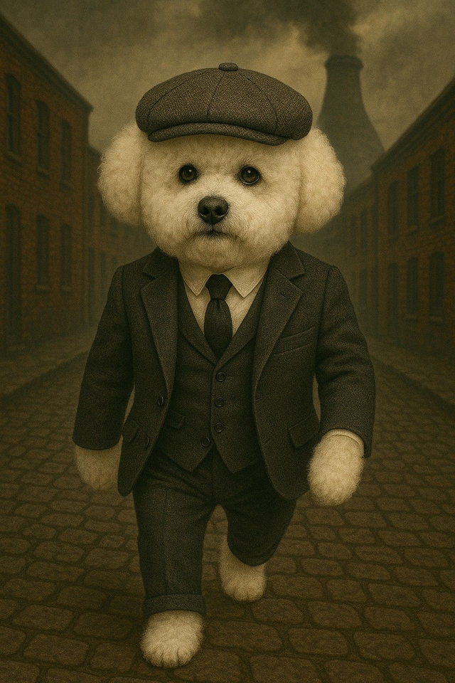 Bichon Frise Famed Canvas Peaky Pooch