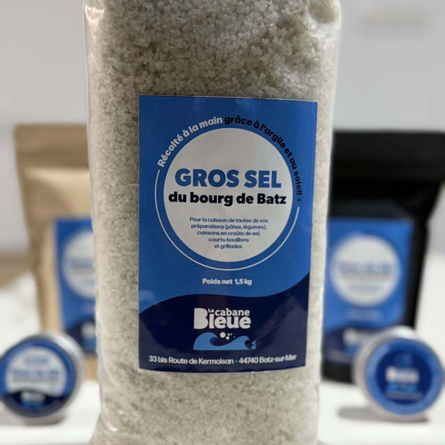 1,500 kg  de gros sel 