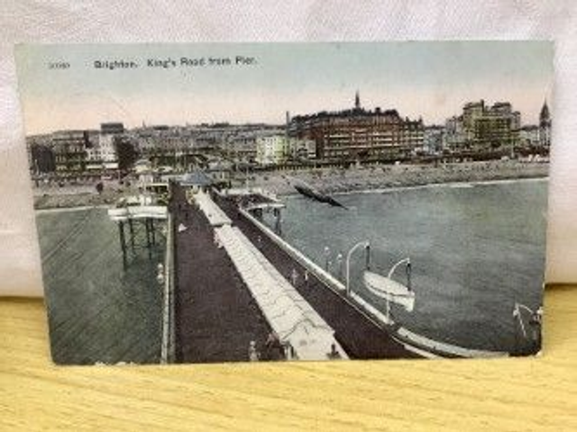 Brighton, King's Road from pier, Sussex, Posted 1909 E.T. Tuffin, Postcard. Our Ref No. R157 £3.00