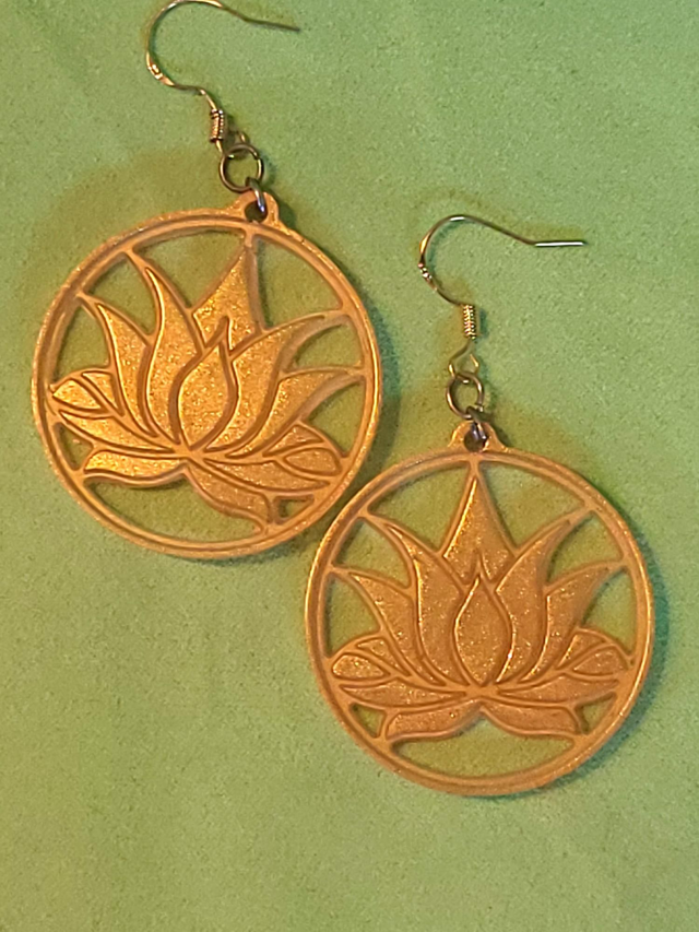Boucles d'oreilles lotus