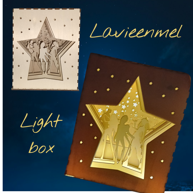 light box groupe de musique bois