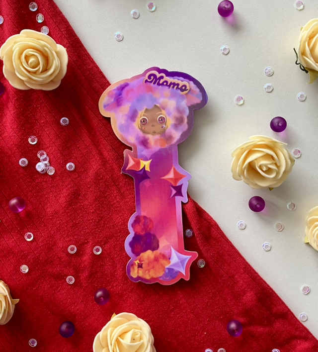 Marque-page « Rainbow Fluffy Friends » Momo