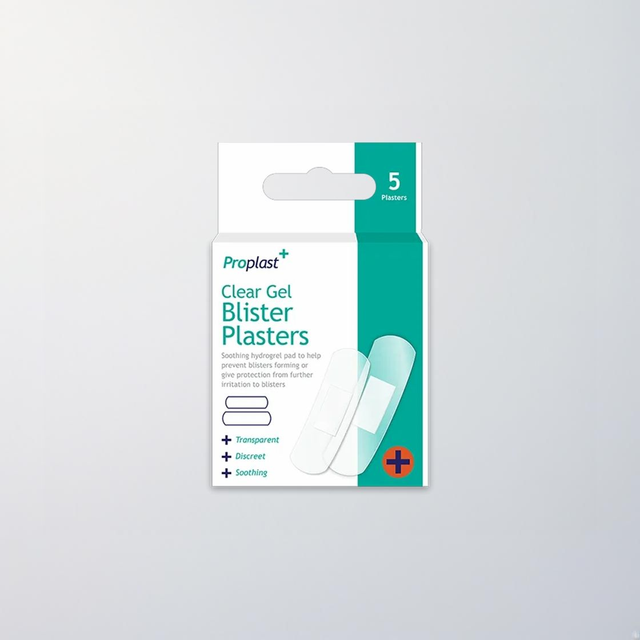 Clear Gel Blister Plasters - 5 Pack