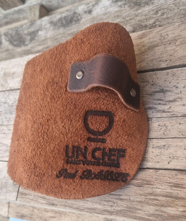 Protége main en cuir d'ouverture d'huître 