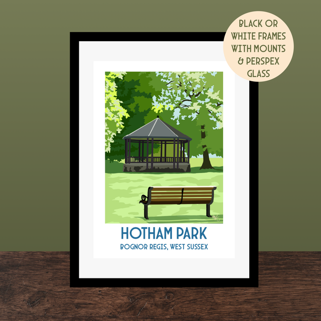 Hotham Park, Bognor Regis, Travel Poster Print ā Vintage Style Wall Art