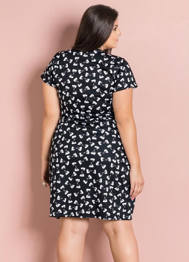 Vestido Meliandra Decote Transpassado Laços Plus Size | Marguerite