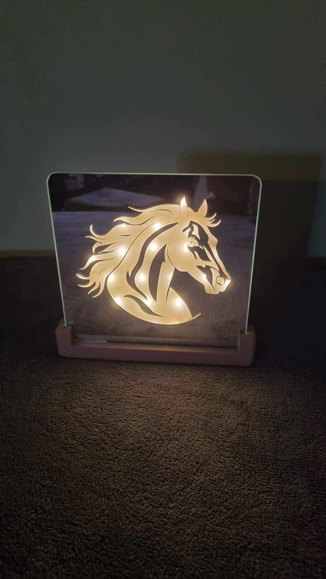 Miroir carré tête de cheval