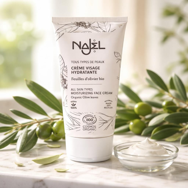 Crème visage hydratante bio - Najel 50 ml