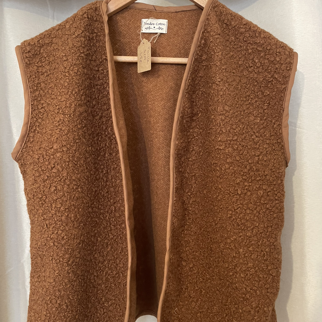Gilet sans manches marron