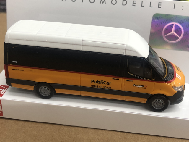 Mercedes Benz Sprinter Postauto Postbus Busch 1:87