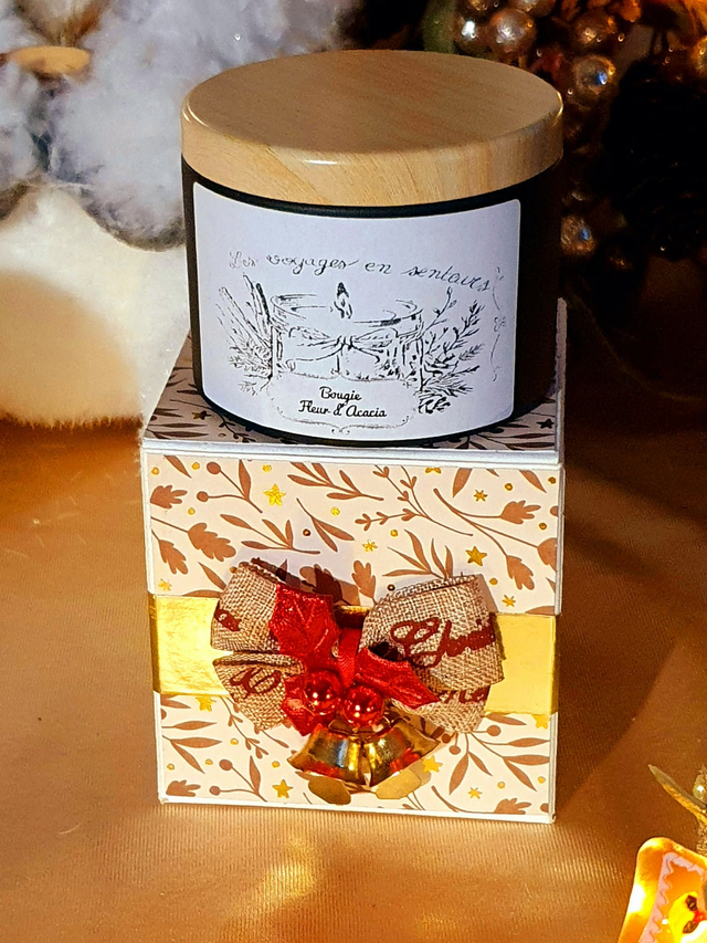 Bougie Fleur d'Acacia (Rose)