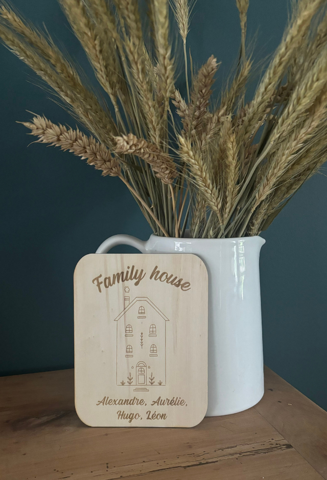 Panneau &quot;Family house&quot; - Personnalisable