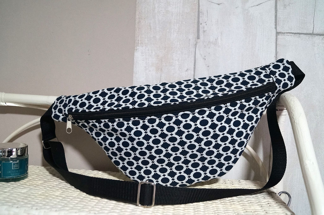 Banane en Jacquard noir et blanc