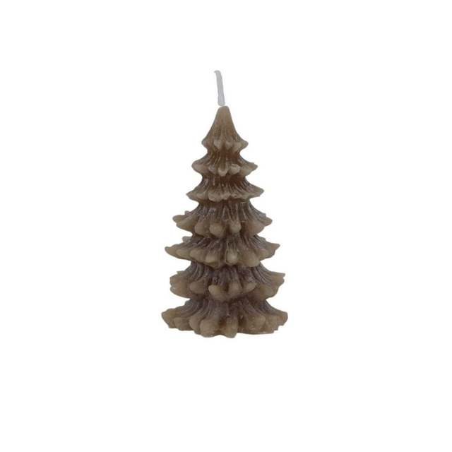 Deco kaars Tree James S taupe