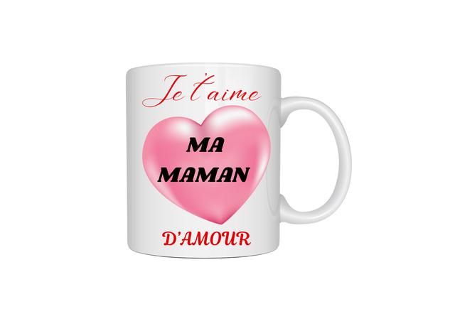 Mug je t&#039;aime maman