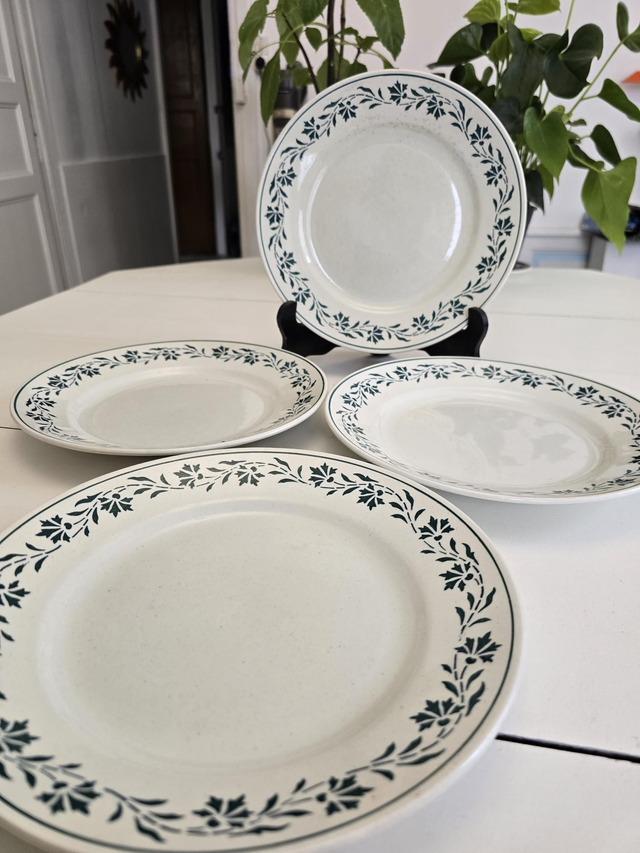 Assiettes plates K.G Luneville