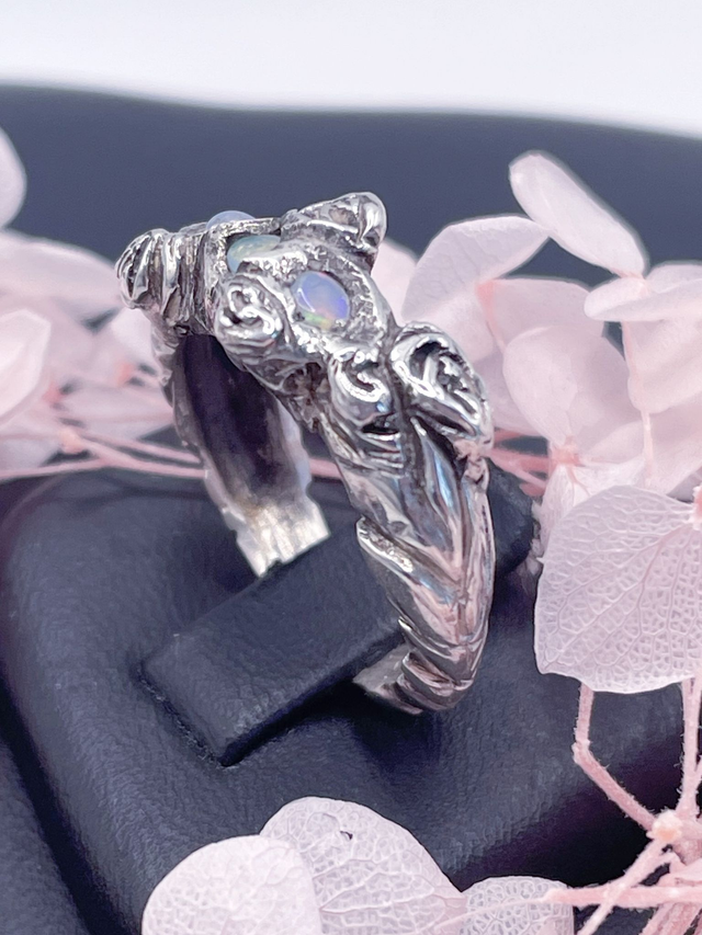 Bagues Argent et Opales