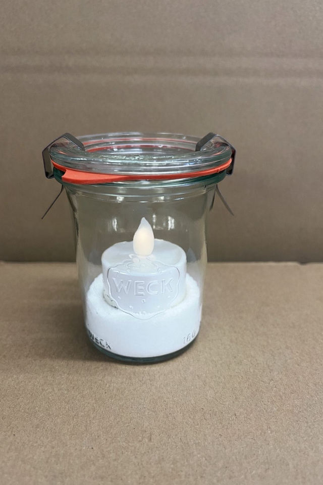 Kerze im Weck Glas