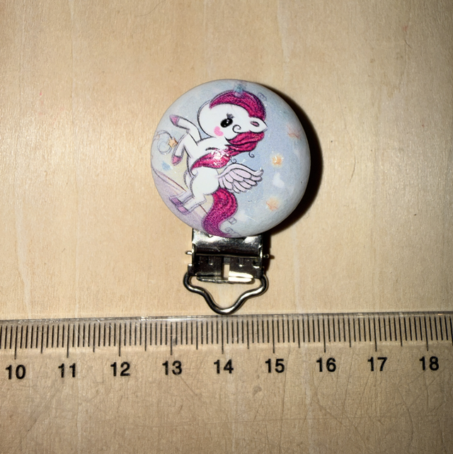 Clip Licorne 3 cm bois 