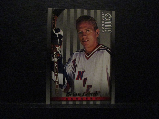 Brian Leetch - NFL 1997 Donruss Studio Ice Hockey Original Trading Card #86