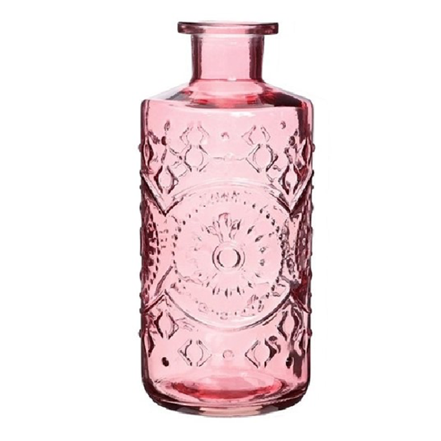 Gekleurd glazen fles Berlin Soft Pink 