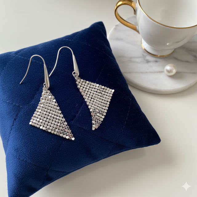 Boucles d'oreilles facette