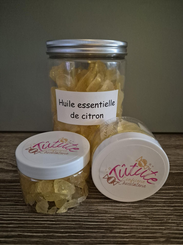 Bonbons à l'huile essentielle de citron (100g)