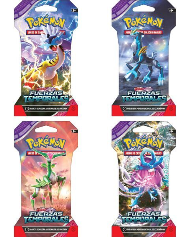 Sobre cartas Fuerzas Temporales Pokemon Español