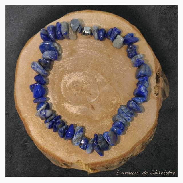 Bracelet "Lapis lazuli" baroque BR-402
