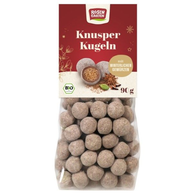 Rosengarten Schoko-Knusperkugeln 90g Packung