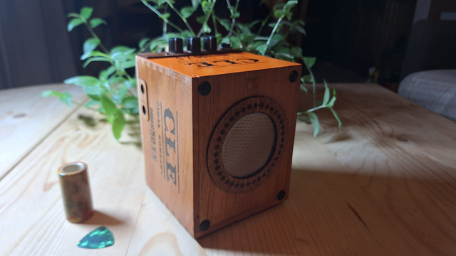 C.L.E. Orange Cigar Box Guitar Amplifier