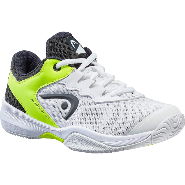 Head Kids Sprint 3.0 Tennis Shoes - White/Neon Yellow RRP £55