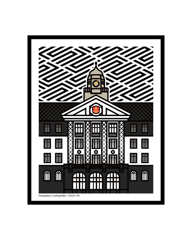 Europaplatz 1, Ludwigshafen - 271024 - Hony | Kunstdruck