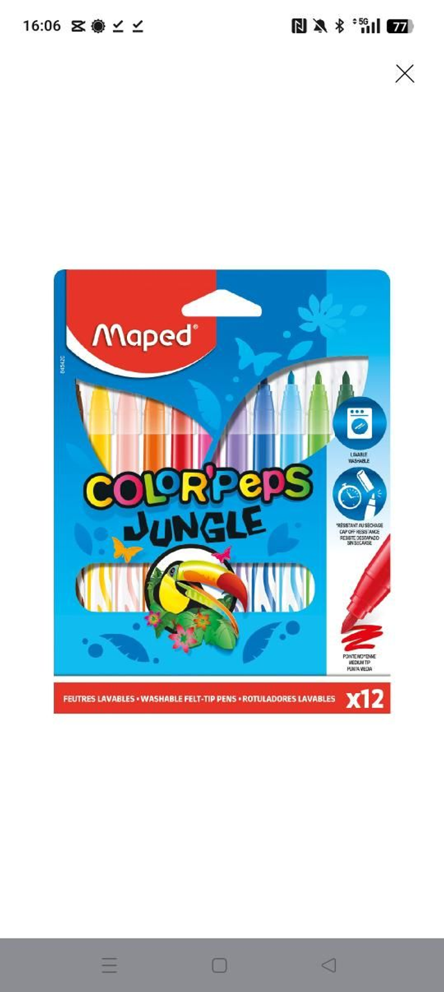 Lote Maped ceras+madera+rotuladores