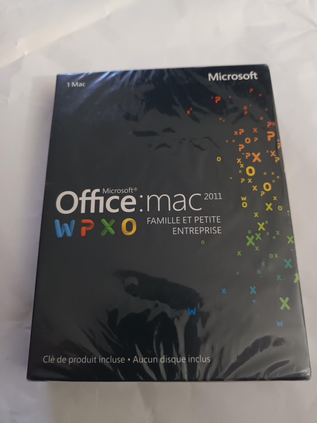 Microsoft Office Mac 2011 Famille et petite entreprise. Neuf.